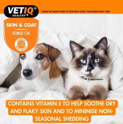 Vet IQ Kedi ve Köpek İçin Deri ve Tüy Besleyici Omega Katkılı Vitamin 250 ml