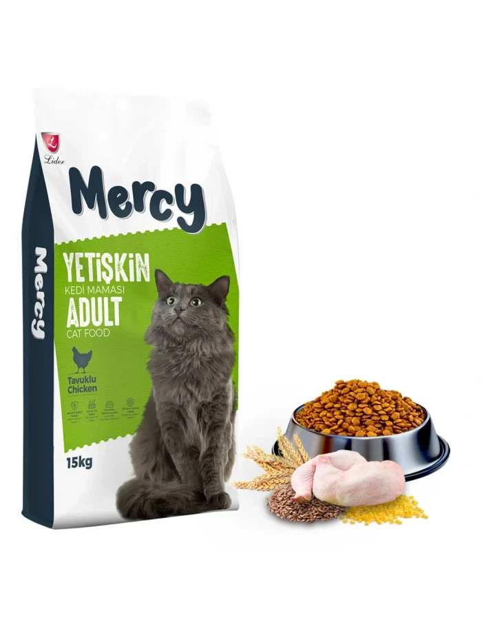 Mercy Tavuklu Yetişkin Kedi Maması 15 Kg