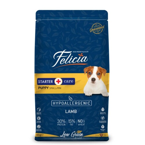 Felicia Kuzu Etli Küçük Irk Yavru ve Hamile Köpek Maması 2X3 Kg