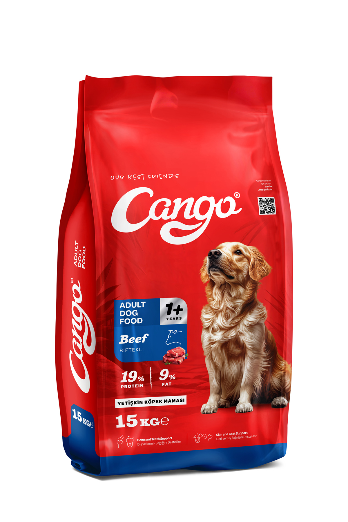 Cango Yetişkin Köpek Maması Etli 15KG