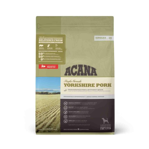 Acana Yorkshire Pork Domuz Etli ve Balkabaklı Tahılsız Yetişkin Köpek Maması 2 kg